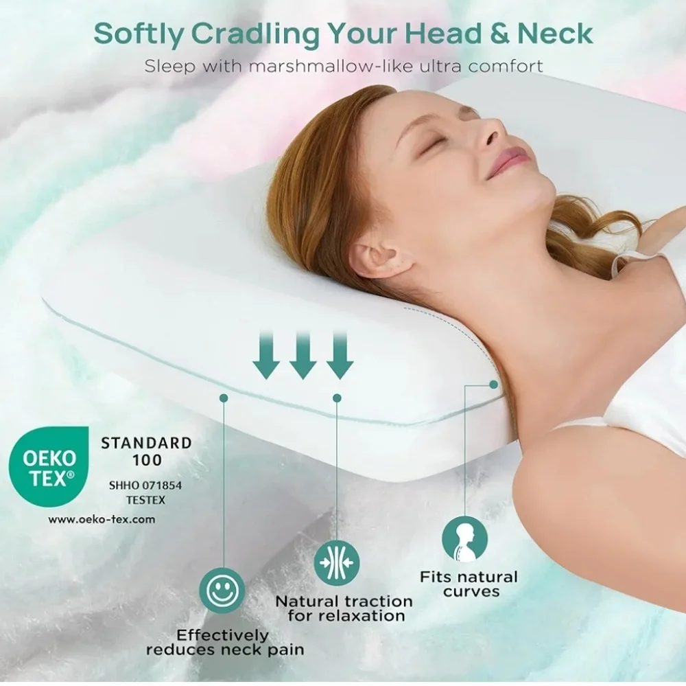 [RELEEP] NEW Soft Cooling ● Memory Foam ● Neck Cervical ● Ergonomic Pilllow